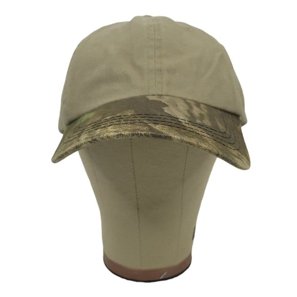 Outdoor Cap Advantage Khaki Camouflage Tuck Strap Slide Cap Trucker Hunting Hat - Picture 6 of 8